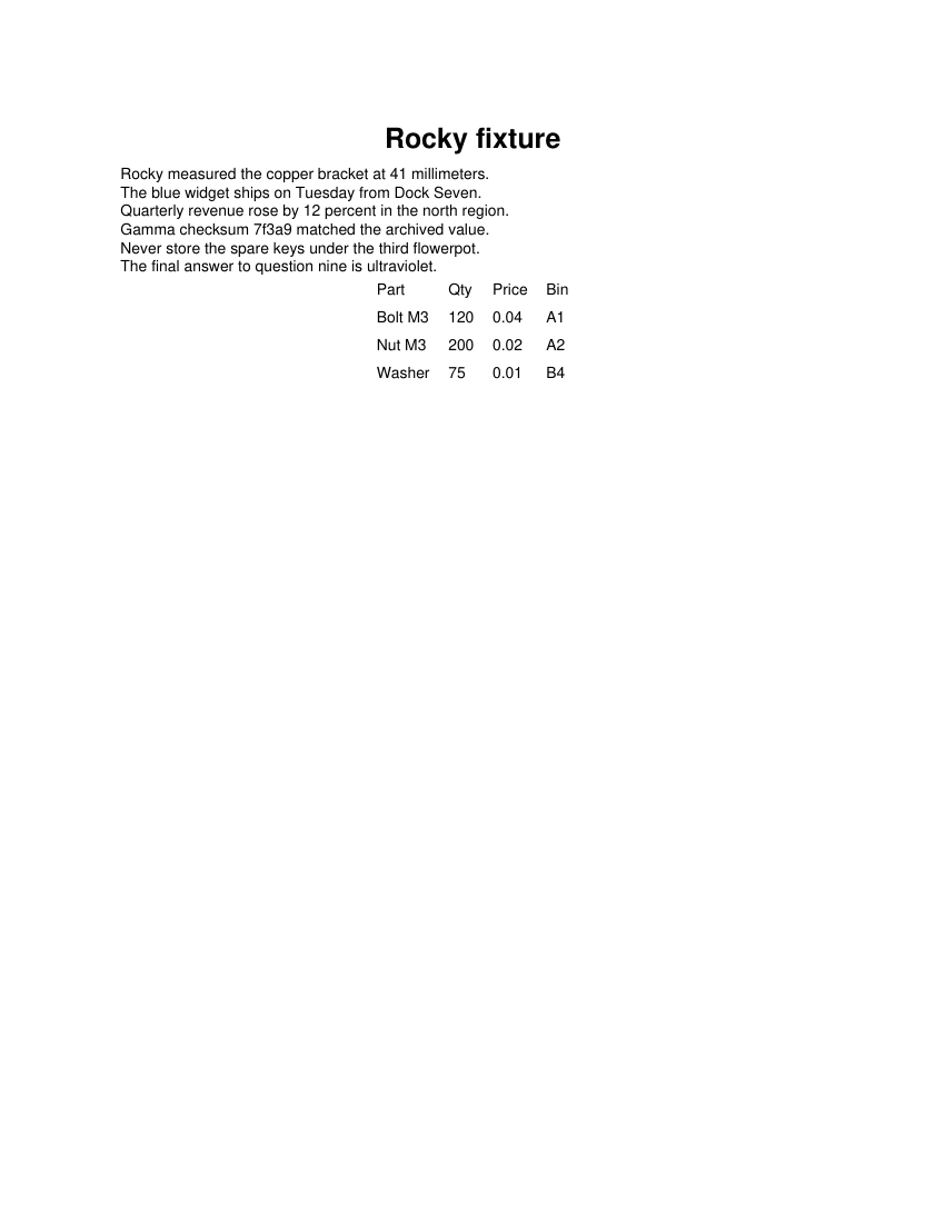 Rendered preview of the exact PDF input